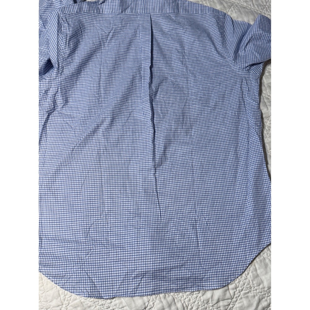 Ralph Lauren Mens XL Blue White Gingham Check Button Down Shirt Long Sleeve NWT - Picture 6 of 10